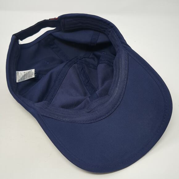 Mission Strapback Baseball Hat Blue One Size Adjustable Embroidered - Picture 7 of 9